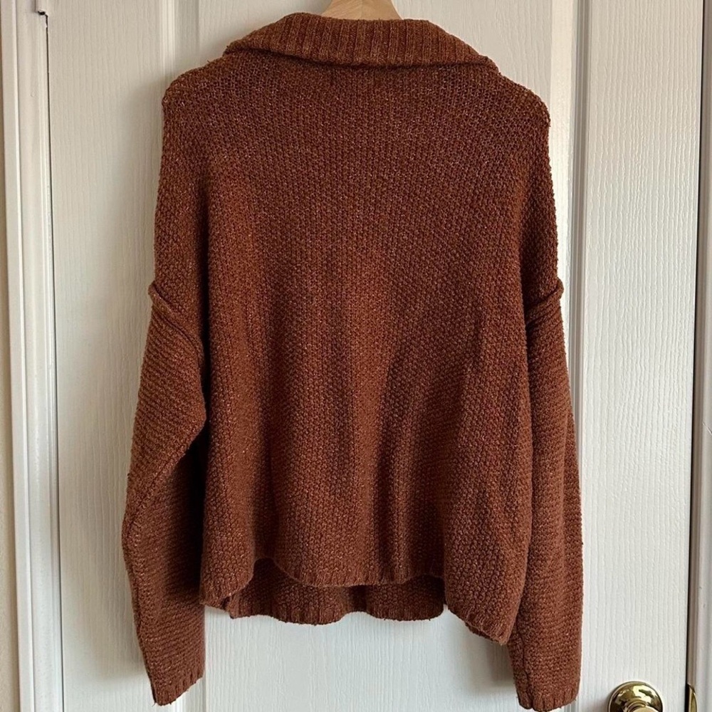 Universal Thread Rust Cowl Neck Sweater - Picture 3 of 3